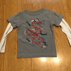 Long sleeve Tea Collection boys shirt size 5